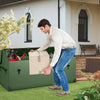 Costway Waterproof Outdoor Storage Box 658L Outdoor Tarpaulin Deck Box
