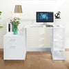 Computer Office Desk Writing Study Table Workstation w/ Shelves & Drawers White