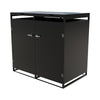 Outdoor Wheelie Bin Storage MetalStore Cover Garden Rubbish Dustbin Shed Storage