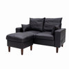 Modern L-Shaped Corner Sofa 2 3 Seater Armchair Couch With Footstool