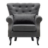 Leisure Single Sofa Armchair Modern Wing Back Chesterfield Button Accent Chair