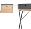 Compact Computer Desk for Small Spaces 90cm Home Office Workstation with Shelves
