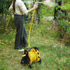 35M Free Standing Garden Hose Watering Pipe Reel With Spray Gun Nozzle Outdoor