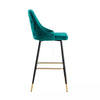 VELVET BAR STOOLS BUTTON BACK BAR STOOLS BREAKFAST BAR STOOL SET OF 2 OR 1CHAIR
