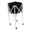 Foldable Tennis Ball Hopper Basket Cart Light Aluminum Alloy Trolley BA