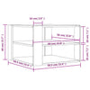 Tidyard Coffee table End Table Couch Accent Table Living Room Storage Y1J8