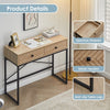 Console Table 2 Drawer Wooden Shelf Hallway Storage Side Desk Furniture Bedroom