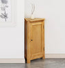 Corner Storage Cupboard, Oak Effect Wooden Low Cabinet with Shelf, Display Unit