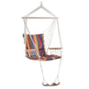 Hammock Hanging Rope w/ Footrest Armrest Yard Patio Swing Seat
