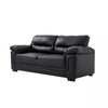 2 /3 Seater Sofa Black or Beige Faux Leather Modern Design Living Room Office