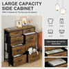 Vintage Brown Chest of Drawers Bedroom Furniture Storage Bedside 8 Drawers