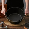 Cast Iron Casserole Dish Pot Pan Cooked Camping Stew Dutch Oven Stockpot Skillet
