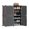 Shoe Rack Shoe Storage Cabinet Shelf Unit Dustproof Door Hallway Stand Organiser