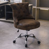 Vintage Home Office Chair Leather Computer Desk Chair Adjustable Swivel Chair