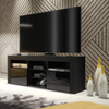 TV Unit Cabinet | TV Stand 145cm | Sideboard with High Gloss Doors | Free LED