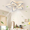 LED Ceiling Fan Light Dimmable Living Room Chandelier Lamp With Remote Control