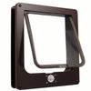 Lockable Pet Door 4Way Locking Small Medium Large Dog Cat Flap White/Brown Frame