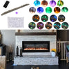 LED Fireplace Media Wall Fire Wall Mounted / Standing Electric Heater 40-100in