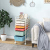 Home Office Storage Cart 6 Drawer Utility Storage with Wheels