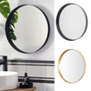Black/Gold Bedroom Bathroom Wall Mounted Thin Mirror Wash Basin Dressing Mirror