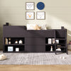 Kids Wooden Cabin Bed Mid Sleeper Bed Frame Storage Bed with Drawers and Shelves