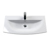 800mm Blue Floor Standing 2 Door Vanity & Curved Basin Chrome