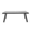 Metal Garden Furniture Set Corner Sofa Glass Table Patio 5 Seater Armchairs Sofa