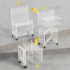 3 Tier Wire Grid Retail Display Shelf Merchandise Display Rack Stand w/10 Hooks