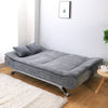 Linen 3 Seater Sofa Bed Couch 2 IN 1 Convertible Sofas Recliner Sleeper Bed New