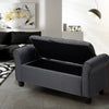 Fabric Upholstered Bench Bed End Window Seat Ottoman Storage Stool Bedroom