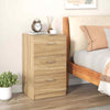 Bedroom Space-saving Night Chest of Drawers-Natural