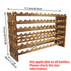 6 Tier 72 Bottle Shelf Wine Rack Holder Wood Stand Storage Display Stackable UK