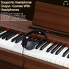 Bluetooth 88 keys Digital Piano Full Weighted E-Piano with Stand Pedal Headphone