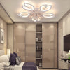 LED Ceiling Fan Light Dimmable Chandelier Living Room Lamp With Remote Sigkeoxit
