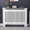 White Radiator Cover Cabinet Small Large Modern MDF Slat Wood Grill Furniture