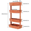 4 Tier Vertical Raised Garden Bed Removable Plant Stand Fruits Herbs Vegetables
