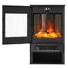 WiFi Freestanding Electric Fireplace Fire Flame Effect Heater Log Burner Stove