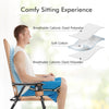 2PCS Padded Folding Chair Portable Camping Chair Outdoor Garden Dining Chair