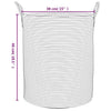 Storage Basket Grey and White Ø38x46 cm Cotton