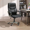 Executive Computer Office Desk Chair High Back Faux Leather Swivel Chair Black