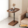 C Shaped Brown Side Table For Couch Adjustable Height Bedroom Coffee End Table