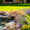 Garden Bird Bath Sunflower Bird Feeder Water Bath SPA Table Feeding Station Yard
