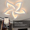 Modern Chandelier LED Lamp White Frame Ceiling Light Living Room Bedroom Lights