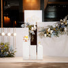 3/5PCS Metal Plinth Cylinder Dessert Cake Pedestal Wedding Flower Display Stand