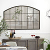 Large Window Style Wall Mirror Home Decor Rustic Art Room Hallway Arched Mirrors