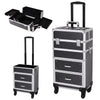 Large Vanity Makeup Beauty Cosmetic Case Trolley Nail Storage Box on Wheels