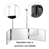 3 Way Mirror System 360° For Self Hair Cut DIY Tool 3-Colour Dimmable LED Light
