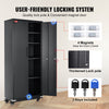 Metal Storage Cabinet Rolling Garage Storage Cabinet 4 Adjustable Shelves