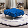 Ancroft Coffee Table Footstool In Soft Plush Velvet Rectangle Pouffe Upholstered