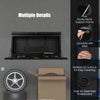 Wall-mounted Folding Workbench 2-in-1 Pegboard Tool Organizer Hanging Table